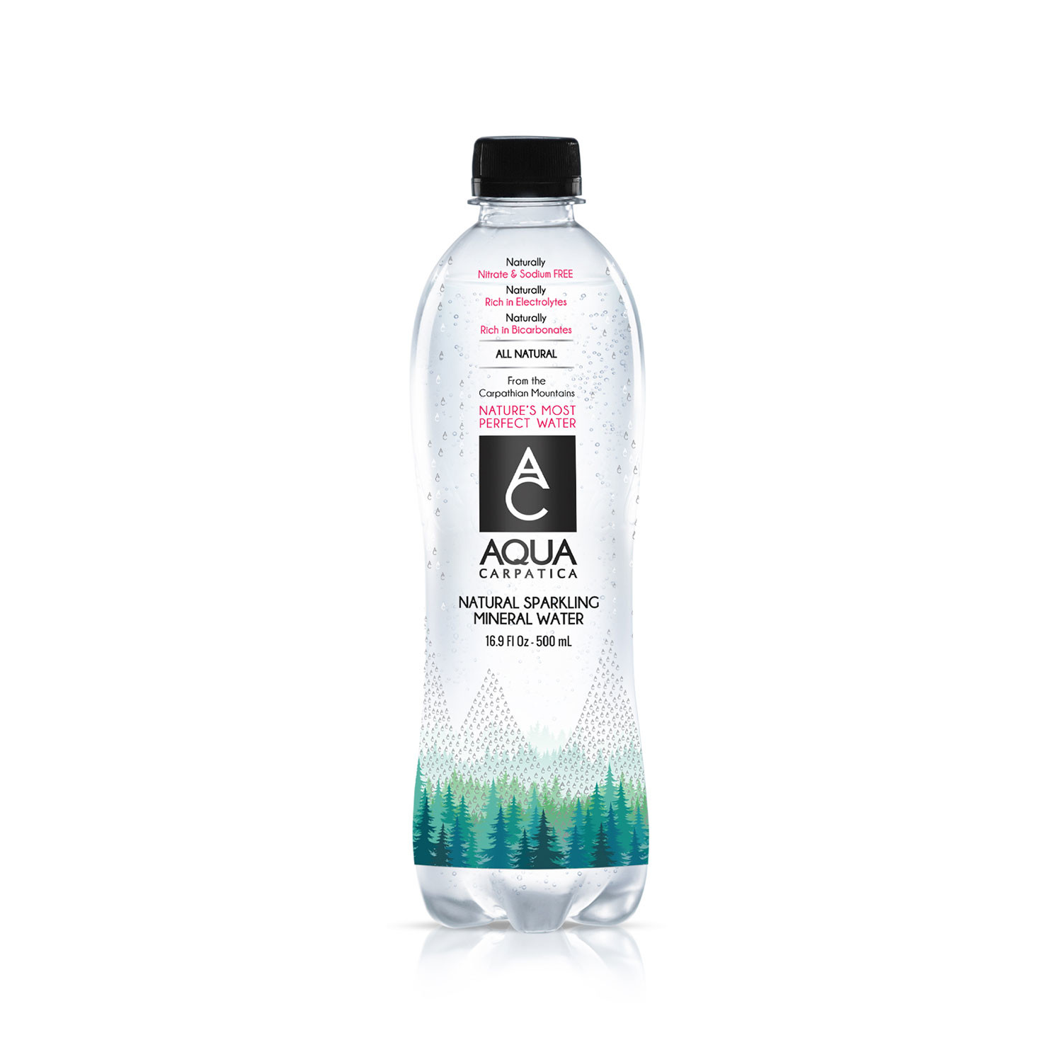 Aqua Carpatica Sparkling Water Low Sodium & Nitrates 12 x 500ml
